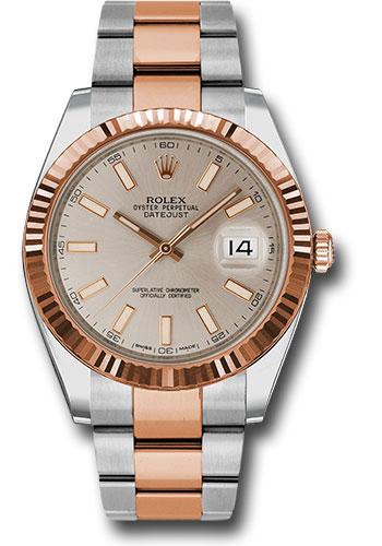 Pre-owned Rolex Steel and Everose — 126331