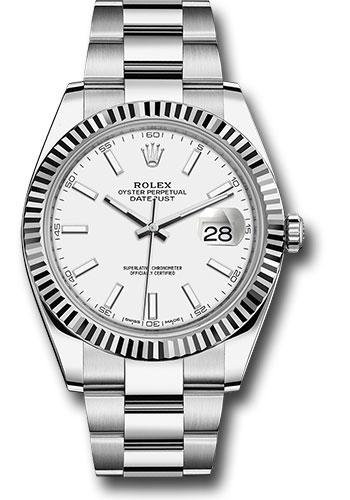 Pre-owned Rolex Steel and White — 126334