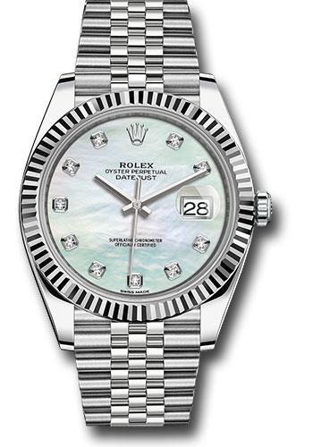 Pre-owned Rolex Steel and White — 126334