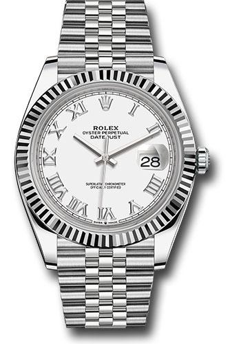 Pre-owned Rolex Steel and White — 126334