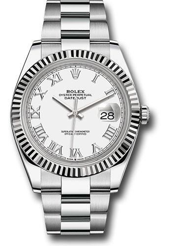 Pre-owned Rolex Steel and White — 126334
