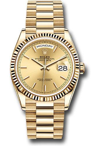 Pre-owned Rolex Yellow Gold Day-Date — 128238
