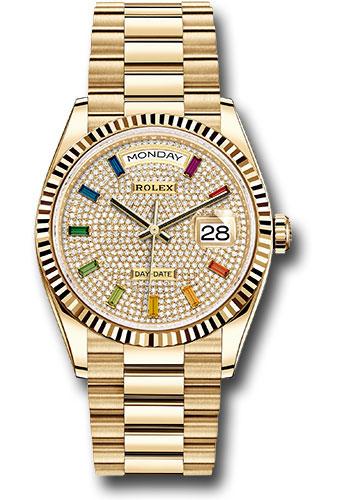 Pre-owned Rolex Yellow Gold Day-Date — 128238