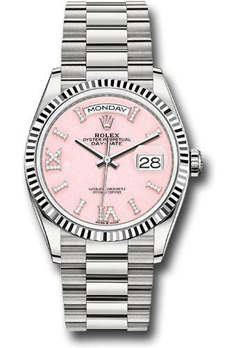 Pre-owned Rolex White Gold Day-Date — 128239