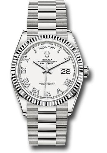 Pre-owned Rolex White Gold Day-Date — 128239