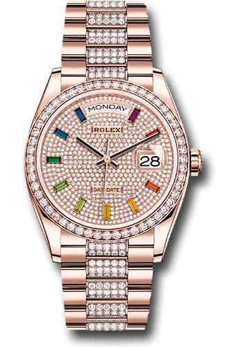 Pre-owned Rolex Everose Gold Day-Date — 128345RBR