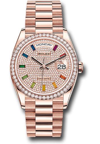 Pre-owned Rolex Everose Gold Day-Date — 128345RBR