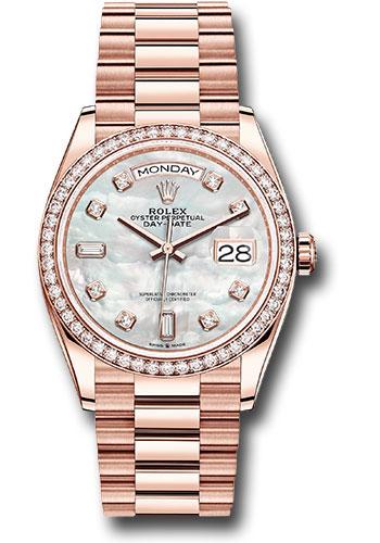 Pre-owned Rolex Everose Gold Day-Date — 128345RBR