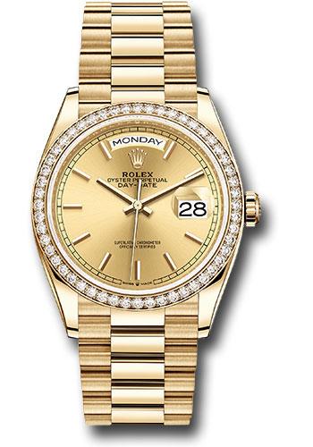 Pre-owned Rolex Yellow Gold Day-Date — 128348RBR