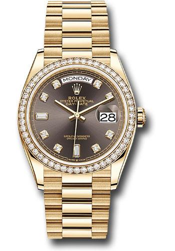Pre-owned Rolex Yellow Gold Day-Date — 128348RBR