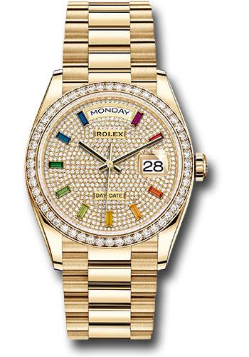 Pre-owned Rolex Yellow Gold Day-Date — 128348RBR