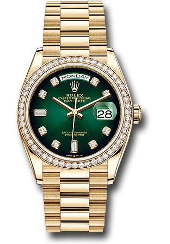 Pre-owned Rolex Yellow Gold Day-Date — 128348RBR