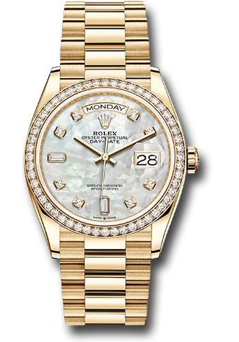 Pre-owned Rolex Yellow Gold Day-Date — 128348RBR