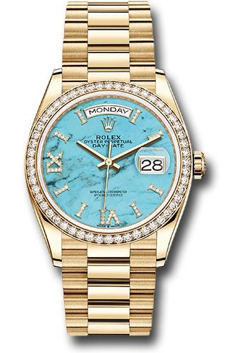 Pre-owned Rolex Yellow Gold Day-Date — 128348RBR