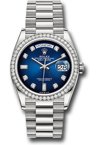 Pre-owned Rolex White Gold Day-Date — 128349RBR