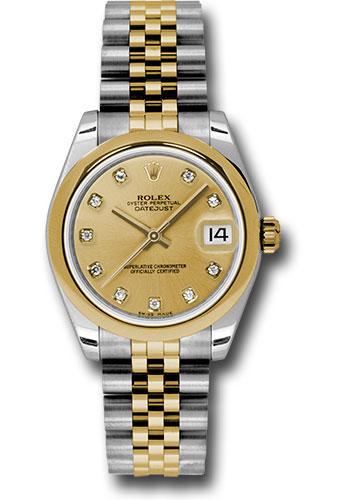 Pre-owned Rolex Steel and Yellow — 178243