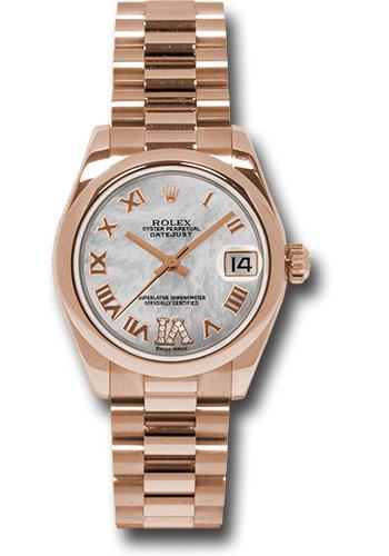 Rolex Datejust 31 MOP Diamond Roman Vi Roman Domed 178245 watch