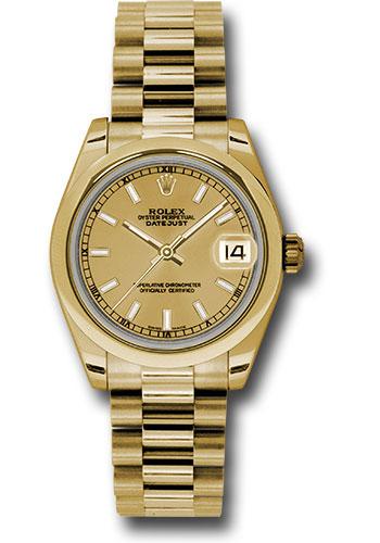 Pre-owned Rolex Yellow Gold Datejust — 178248