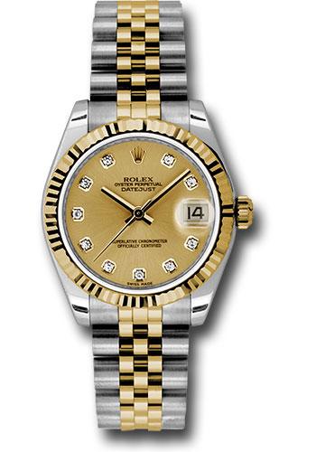 Pre-owned Rolex Steel and Yellow — 178273