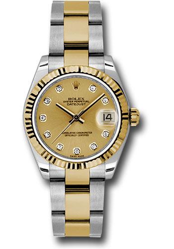 Pre-owned Rolex Steel and Yellow — 178273