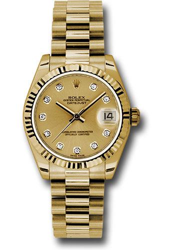Pre-owned Rolex Yellow Gold Datejust — 178278
