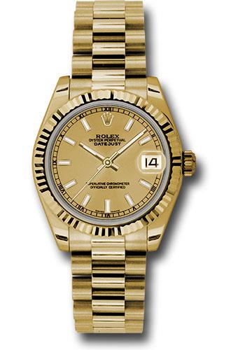 Pre-owned Rolex Yellow Gold Datejust — 178278