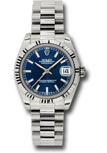 Pre-owned Rolex White Gold Datejust — 178279