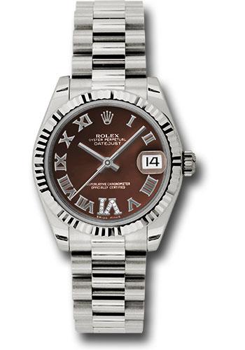 Pre-owned Rolex White Gold Datejust — 178279