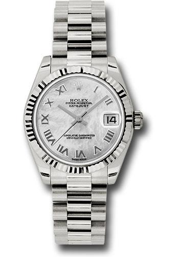 Pre-owned Rolex White Gold Datejust — 178279