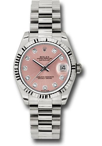 Pre-owned Rolex White Gold Datejust — 178279