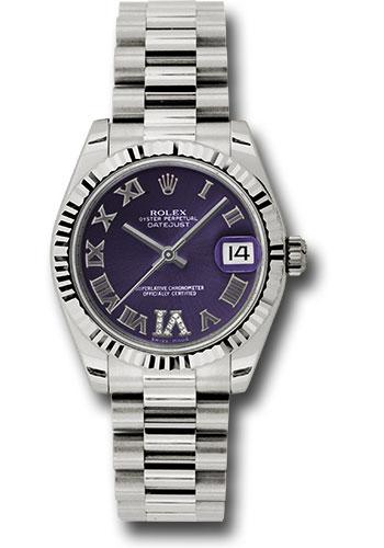 Pre-owned Rolex White Gold Datejust — 178279