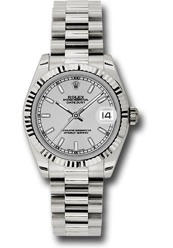 Pre-owned Rolex White Gold Datejust — 178279
