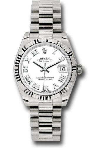 Pre-owned Rolex White Gold Datejust — 178279