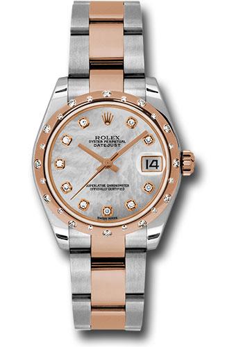 Rolex 178341 Datejust 31 Everose MOP Diamond Oyster watch