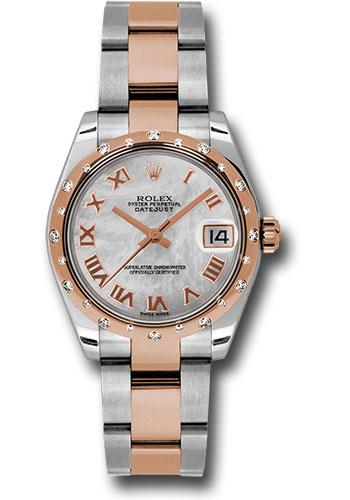 Rolex Datejust 31 MOP Roman Everose Gold Oyster 178341 watch
