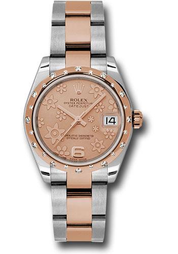 Rolex Datejust 31 Floral Motif Everose Gold 178341 watch