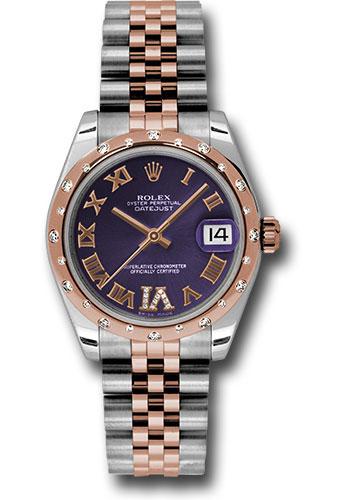 Rolex Datejust 31 Purple Diamond Roman Vi Roman 178341 watch