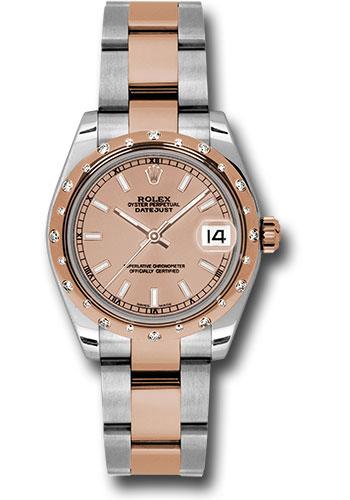 Rolex Datejust 31 Pink Index Everose Gold Oyster 178341 watch