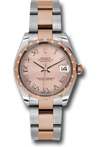 Rolex Datejust 31 Pink Roman Everose Gold Oyster 178341 watch