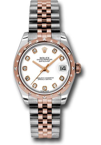 Rolex Datejust 31 White Diamond Everose Gold 178341 watch