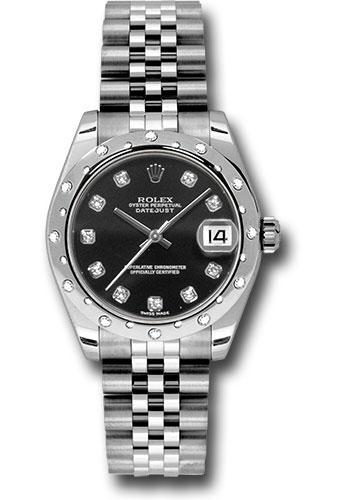 Pre-owned Rolex Steel and White — 178344