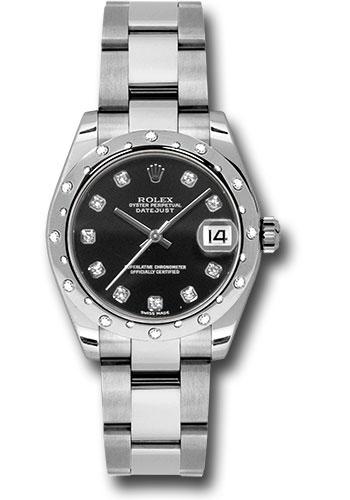 Pre-owned Rolex Steel and White — 178344