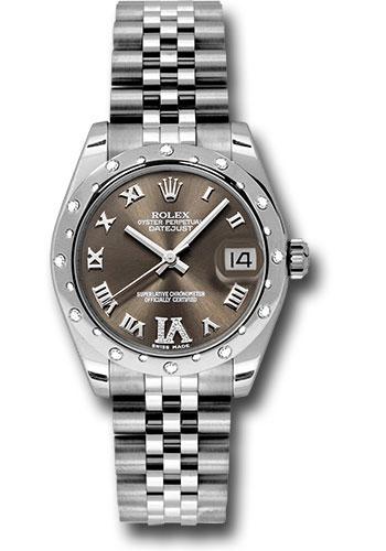 Pre-owned Rolex Steel and White — 178344