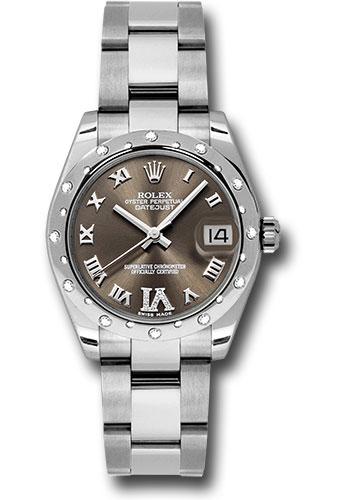 Pre-owned Rolex Steel and White — 178344