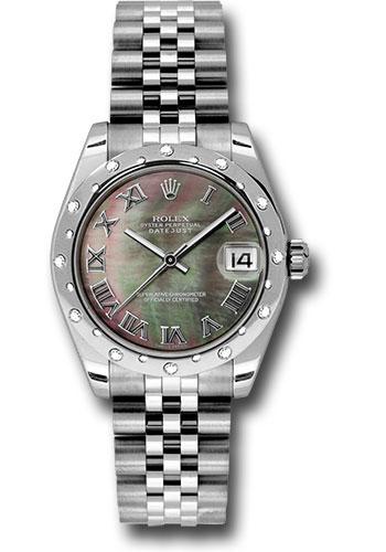 Pre-owned Rolex Steel and White — 178344