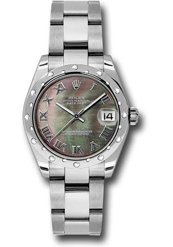 Pre-owned Rolex Steel and White — 178344