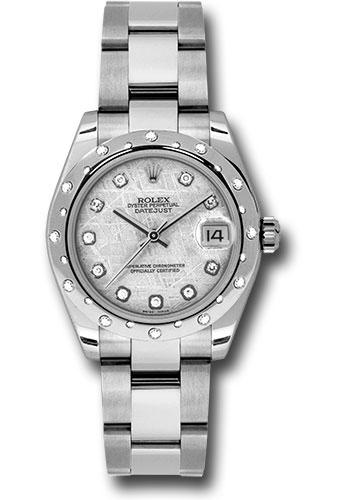Pre-owned Rolex Steel and White — 178344