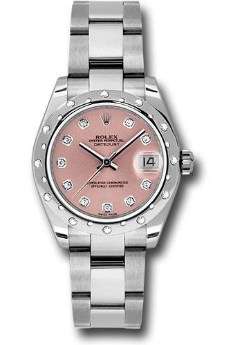 Pre-owned Rolex Steel and White — 178344