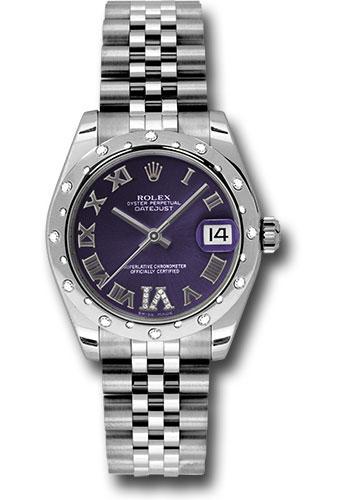 Pre-owned Rolex Steel and White — 178344