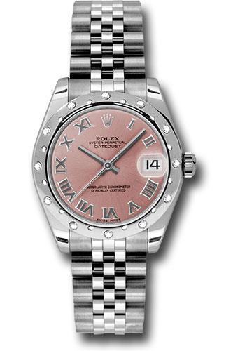Pre-owned Rolex Steel and White — 178344